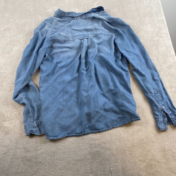 Abercrombie & Fitch Womens Denim Shirt Small Long Sleeve - Picture 6 of 6